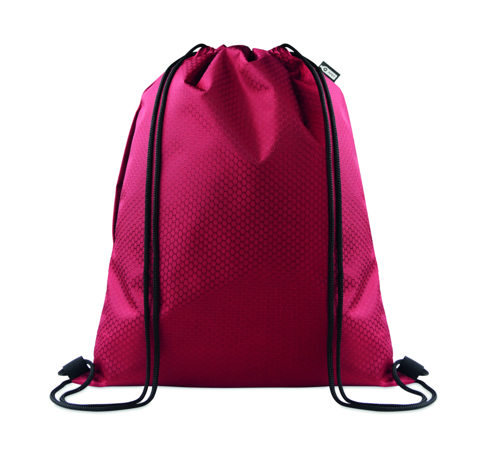Логотрейд pекламные продукты картинка: Drawstring bag in 420D RPET