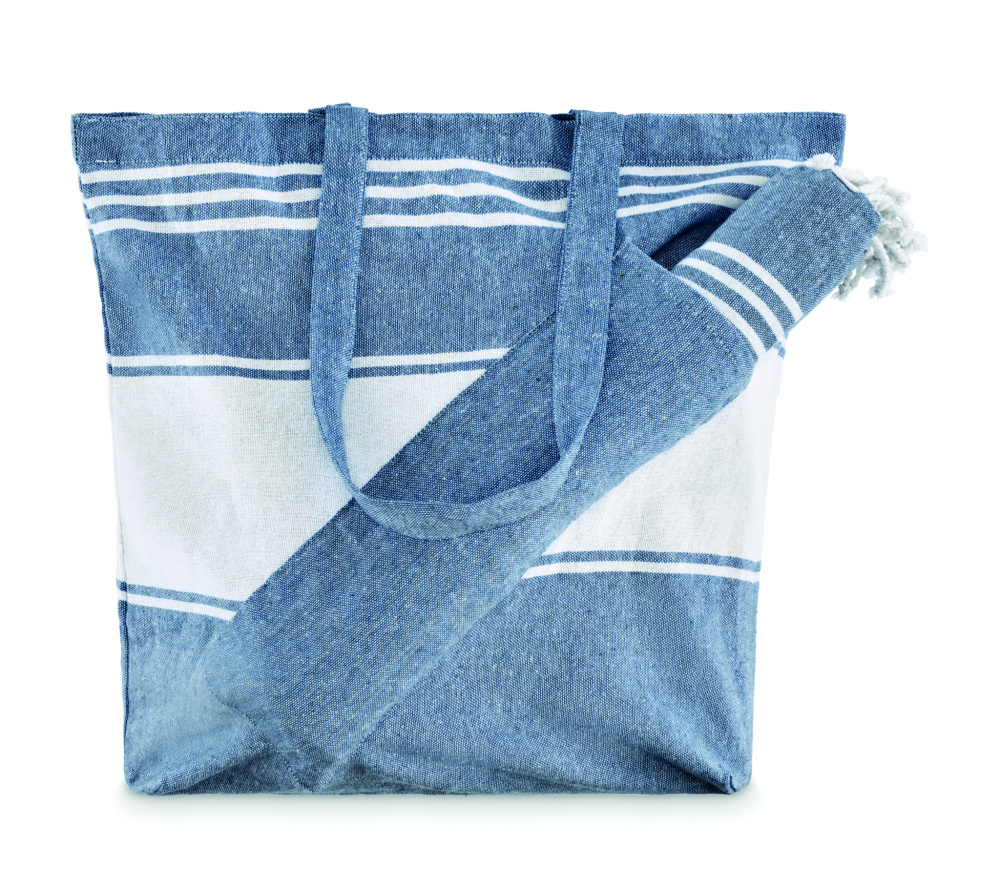 Логотрейд pекламные cувениры картинка: Beach bag with hammam towel