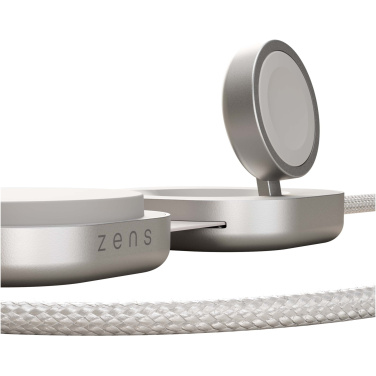Логотрейд pекламные подарки картинка: Зарядный кабель 3-в-1 Zens Pro 3 USB-C мощностью 140 Вт