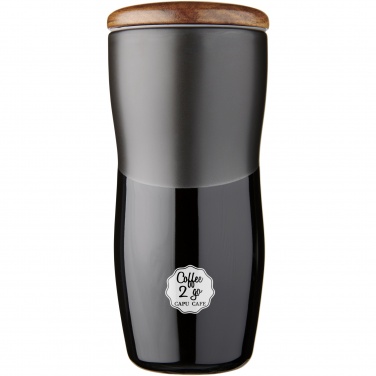Logotrade kampanjprodukter bild: Reno 370 ml termosmugg i keramik med dubbelvägg