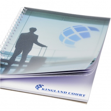 Logotrade reklamprodukter bild: Desk-Mate® wire-o A5 anteckningsblock PP-omslag