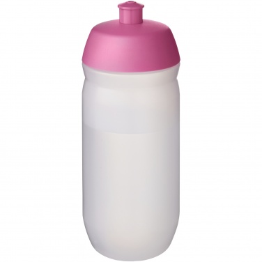 Logotrade profilreklam bild: HydroFlex™ Clear 500 ml klämbar sportflaska