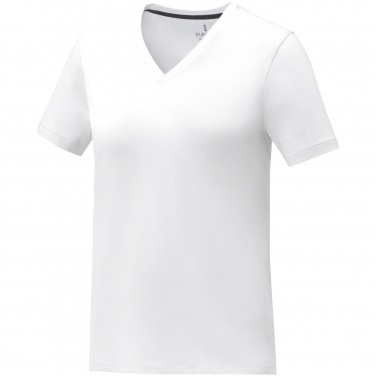 Logotrade reklamprodukter bild: Somoto kortärmad V-ringad t-shirt till dam 