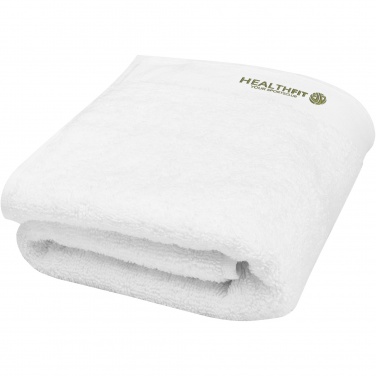 Logotrade presentreklam bild: Nora handduk av 550 g/m² bomull, 50 x 100 cm
