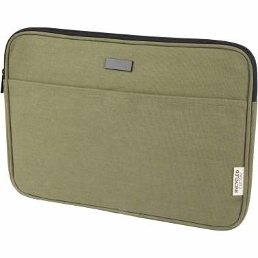 Logotrade profilreklam bild: Joey 14 tums laptopfodral av GRS-återvunnen canvas, 2 l