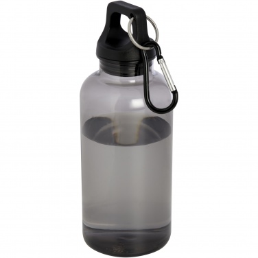 Logotrade profilprodukter bild: Oregon 400 ml vattenflaska av RCS-certifierad återvunnen plast med karbinhake