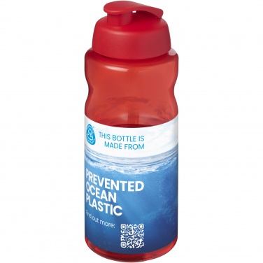 Logotrade kampanjprodukter bild: H2O Active® Eco Big Base 1-liters sportflaska med uppfällbart lock