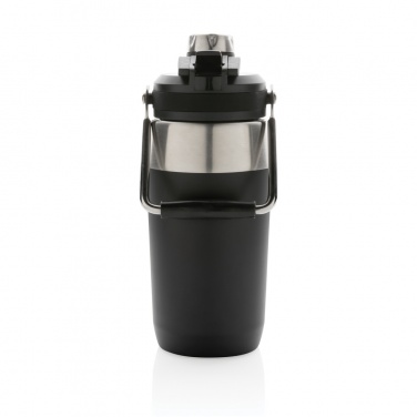 Logotrade reklamprodukter bild: Vakuumflaska i S/S, lock med dubbelfunktion, 500ml