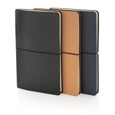 Logotrade reklamprodukter bild: A5 modern lyxig softcover anteckningsbok