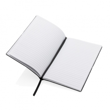 Logotrade presentreklam bild: A5 softcover filt anteckningsbok GRS certifierad