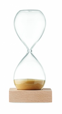Logotrade reklamprodukter bild: 5 minuters timglas i sand