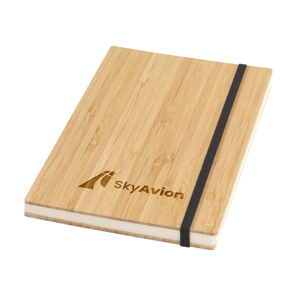 Logotrade profilreklam bild: Bambu Journal Naken Spine Paper Notebook A5