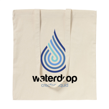 Logotrade profilprodukter bild: ShoppyBag (135g/m²) bomullspåse med långa handtag