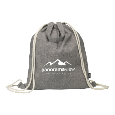 Logotrade profilreklam bild: GRS Recycled Cotton PromoBag Plus (180 g/m²) ryggsäck