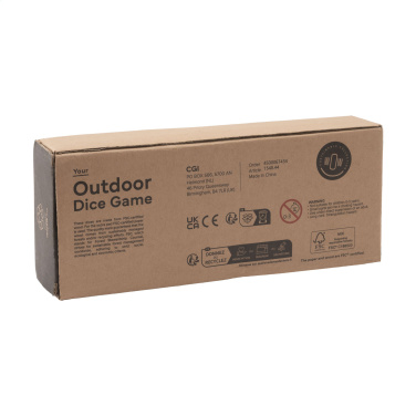 Logotrade presentreklam bild: Tärningsspel utomhus