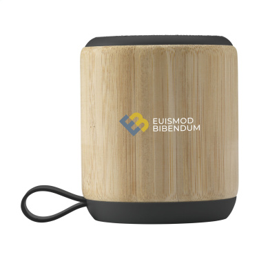 Logotrade profilreklam bild: Timor Bamboo trådlös högtalare