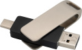 Metall-USB-minne, flerfärgad