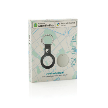 Logotrade presentreklam bild: Findmate Dual RCS återvunnen plastartikel-sökare IPX 5