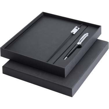 Logotrade kampanjprodukter bild: Legato Elegance A5 set med anteckningsbok med hårt omslag och kulpenna