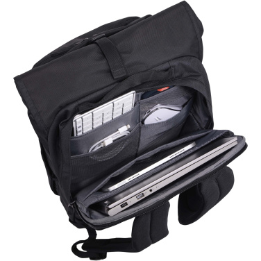 Logotrade profilreklam bild: Case Logic Variate 17 tums expanderbar laptopväska med rullöppning av återvunnet material