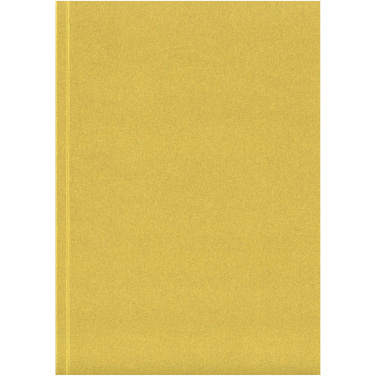 Logotrade profilreklam bild: Novella Austen A5 anteckningsbok med mjukt metallomslag – 100 ark