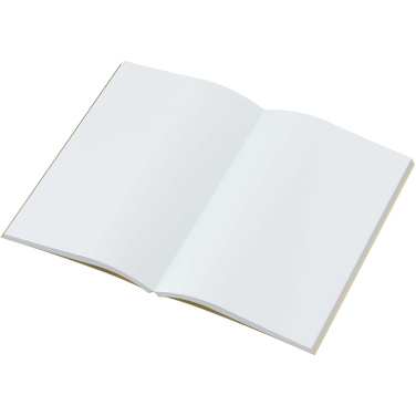 Logotrade presentreklam bild: Novella Austen A5 anteckningsbok med mjukt metallomslag – 100 ark