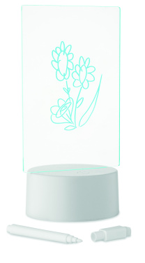 Logotrade reklamprodukter bild: LED-belyst memoskylt