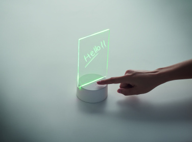 Logotrade presentreklam bild: LED-belyst memoskylt