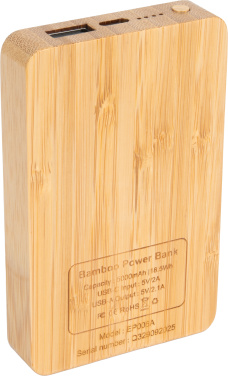 Logotrade profilreklam bild: Powerbank 5000 mAh med upplyst logotyp