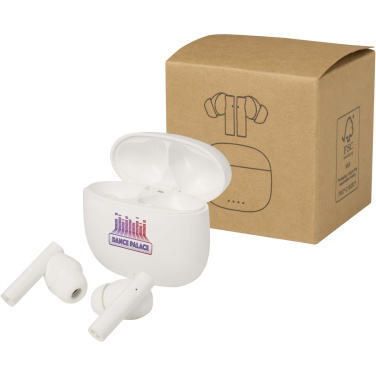 Logotrade kampanjprodukter bild: Alterf True Wireless Bluetooth®-öronsnäckor av återvunnen plast med öronproppar av silikon