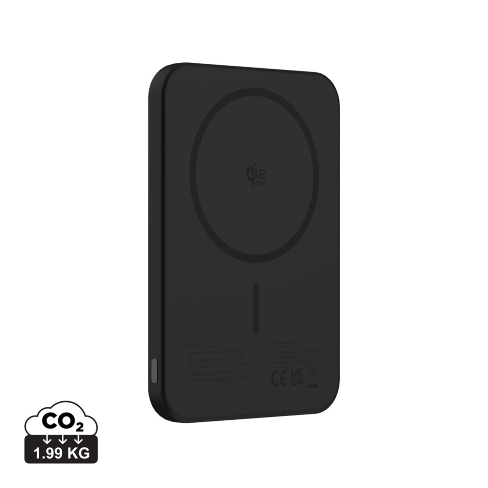 Logotrade profilprodukter bild: Urban Vitamin Pomona 5000 mAh Qi2.2 25W magnetisk powerbank