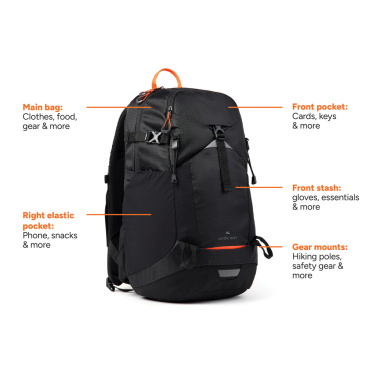 Logotrade profilreklam bild: Nordic Drift Trail RCS ryggsäck 24L